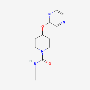 N-(tert-butyl)-4-(pyrazin-2-yloxy)piperidine-1-carboxamide - 1448078-99-6