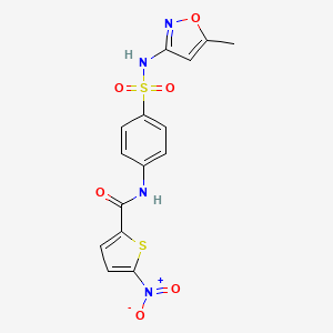 N-{4-[(5-METHYL-1,2-OXAZOL-3-YL)SULFAMOYL]PHENYL}-5-NITROTHIOPHENE-2-CARBOXAMIDE - 302952-05-2