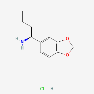 (S)-1-(Benzo[d][1,3]dioxol-5-yl)butan-1-amine hydrochloride - 1335729-51-5