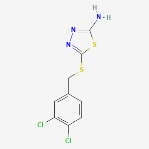 5-{[(3,4-Dichlorophenyl)methyl]sulfanyl}-1,3,4-thiadiazol-2-amine - 384816-41-5