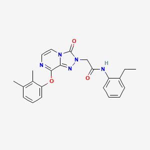 2-(8-(2,3-dimethylphenoxy)-3-oxo-[1,2,4]triazolo[4,3-a]pyrazin-2(3H)-yl)-N-(2-ethylphenyl)acetamide - 1251545-09-1