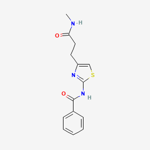 N-(4-(3-(methylamino)-3-oxopropyl)thiazol-2-yl)benzamide - 1021266-56-7