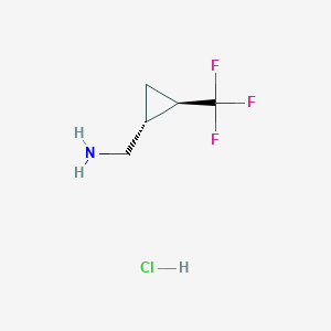 Rac-[(1r,2r)-2-(trifluoromethyl)cyclopropyl]methanamine hydrochloride - 2137837-57-9