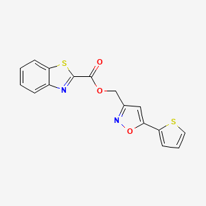 (5-(Thiophen-2-yl)isoxazol-3-yl)methyl benzo[d]thiazole-2-carboxylate - 1207060-30-7