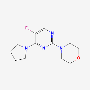4-(5-Fluoro-4-(pyrrolidin-1-yl)pyrimidin-2-yl)morpholine - 2034395-29-2