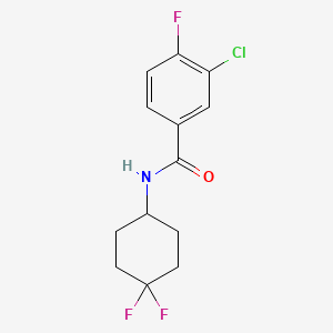 3-chloro-N-(4,4-difluorocyclohexyl)-4-fluorobenzamide - 2034290-20-3