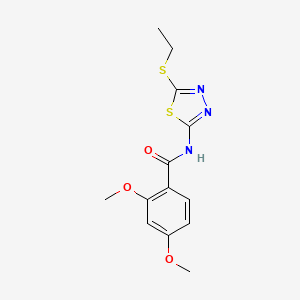 N-[5-(ethylsulfanyl)-1,3,4-thiadiazol-2-yl]-2,4-dimethoxybenzamide - 392239-49-5