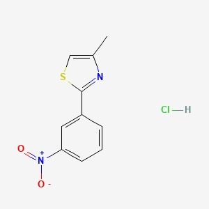 4-Methyl-2-(3-nitrophenyl)-1,3-thiazole hydrochloride - 1955494-62-8