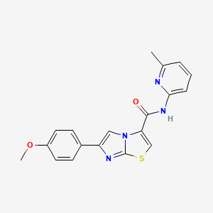 6-(4-methoxyphenyl)-N-(6-methylpyridin-2-yl)imidazo[2,1-b][1,3]thiazole-3-carboxamide - 1021260-19-4