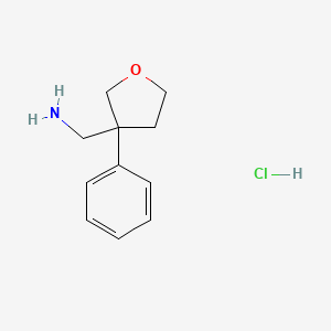 (3-phenyloxolan-3-yl)methanamine hydrochloride - 2241129-01-9
