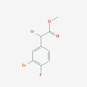 Methyl 2-bromo-2-(3-bromo-4-fluorophenyl)acetate - 1566900-03-5