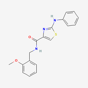 N-(2-methoxybenzyl)-2-(phenylamino)thiazole-4-carboxamide - 1105229-52-4