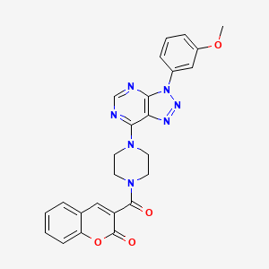3-(4-(3-(3-methoxyphenyl)-3H-[1,2,3]triazolo[4,5-d]pyrimidin-7-yl)piperazine-1-carbonyl)-2H-chromen-2-one - 920185-13-3