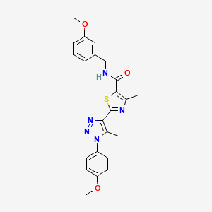 2-[1-(4-methoxyphenyl)-5-methyl-1H-1,2,3-triazol-4-yl]-N-[(3-methoxyphenyl)methyl]-4-methyl-1,3-thiazole-5-carboxamide - 1207050-22-3