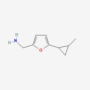 [5-(2-Methylcyclopropyl)furan-2-yl]methanamine - 954269-87-5