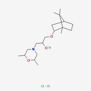 1-(2,6-DIMETHYLMORPHOLIN-4-YL)-3-({1,7,7-TRIMETHYLBICYCLO[2.2.1]HEPTAN-2-YL}OXY)PROPAN-2-OL HYDROCHLORIDE - 1212396-30-9