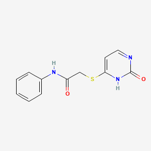 2-[(2-oxo-1,2-dihydropyrimidin-4-yl)sulfanyl]-N-phenylacetamide - 905681-95-0