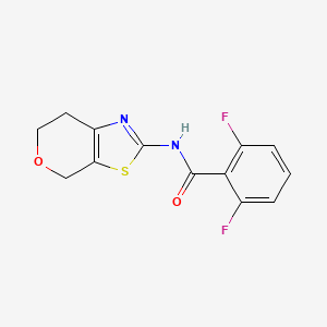 N-(6,7-dihydro-4H-pyrano[4,3-d]thiazol-2-yl)-2,6-difluorobenzamide - 1396859-57-6