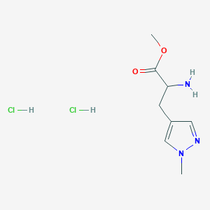 methyl 2-amino-3-(1-methyl-1H-pyrazol-4-yl)propanoate dihydrochloride - 2244592-15-0
