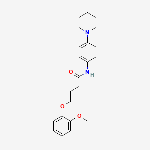 4-(2-methoxyphenoxy)-N-[4-(piperidin-1-yl)phenyl]butanamide - 773150-97-3