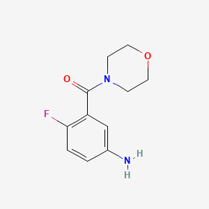 (5-Amino-2-fluorophenyl)(morpholino)methanone - 752243-42-8