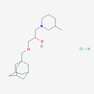 1-[(adamantan-1-yl)methoxy]-3-(3-methylpiperidin-1-yl)propan-2-ol hydrochloride - 1210393-34-2