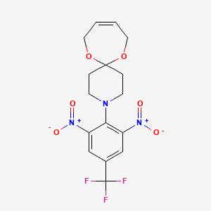 3-[2,6-Dinitro-4-(trifluoromethyl)phenyl]-7,12-dioxa-3-azaspiro[5.6]dodec-9-ene - 339099-24-0