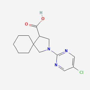2-(5-Chloropyrimidin-2-yl)-2-azaspiro[4.5]decane-4-carboxylic acid - 2034336-34-8