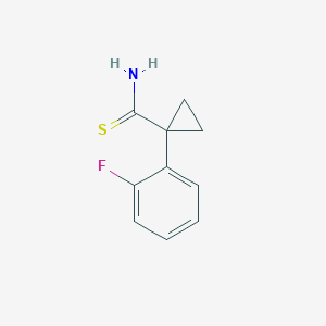 1-(2-Fluorophenyl)cyclopropane-1-carbothioamide - 1379028-70-2