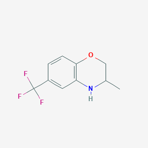3-methyl-6-(trifluoromethyl)-3,4-dihydro-2H-benzo[b][1,4]oxazine - 449-85-4