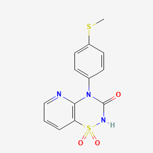 4-[4-(methylthio)phenyl]-2H-pyrido[2,3-e][1,2,4]thiadiazin-3(4H)-one 1,1-dioxide - 1707562-52-4
