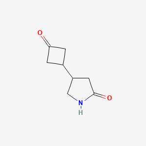 4-(3-Oxocyclobutyl)pyrrolidin-2-one - 2385911-04-4