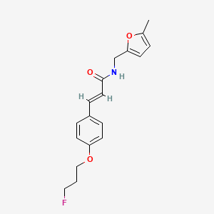 (2E)-3-[4-(3-fluoropropoxy)phenyl]-N-[(5-methylfuran-2-yl)methyl]prop-2-enamide - 478039-18-8