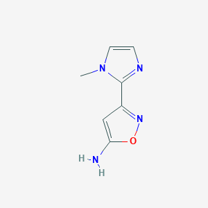 3-(1-methyl-1H-imidazol-2-yl)-1,2-oxazol-5-amine - 1423033-90-2