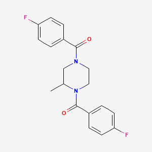 1,4-Bis(4-fluorobenzoyl)-2-methylpiperazine - 425666-81-5