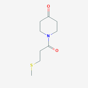 1-(3-Methylsulfanylpropanoyl)piperidin-4-one - 1342451-16-4