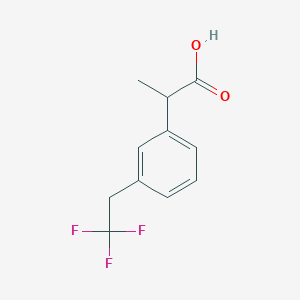 2-[3-(2,2,2-Trifluoroethyl)phenyl]propanoic acid - 1540000-10-9