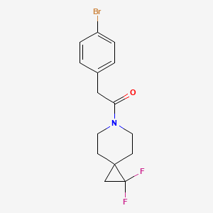 2-(4-Bromophenyl)-1-(1,1-difluoro-6-azaspiro[2.5]octan-6-yl)ethan-1-one - 2097923-77-6