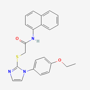 2-{[1-(4-ethoxyphenyl)-1H-imidazol-2-yl]sulfanyl}-N-(naphthalen-1-yl)acetamide - 688336-54-1