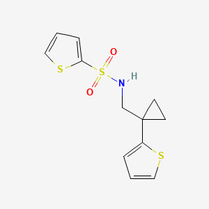 N-((1-(thiophen-2-yl)cyclopropyl)methyl)thiophene-2-sulfonamide - 1203179-19-4