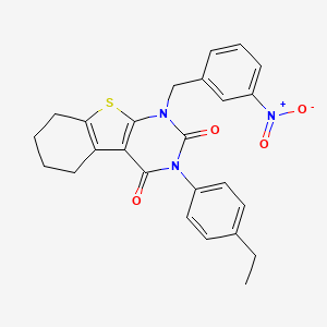 3-(4-ethylphenyl)-1-(3-nitrobenzyl)-5,6,7,8-tetrahydro[1]benzothieno[2,3-d]pyrimidine-2,4(1H,3H)-dione - 866015-85-2