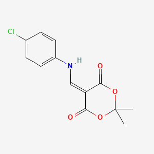 5-(((4-Chlorophenyl)amino)methylene)-2,2-dimethyl-1,3-dioxane-4,6-dione - 25063-46-1