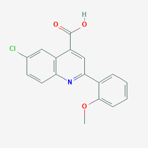 6-Chloro-2-(2-methoxyphenyl)quinoline-4-carboxylic acid - 895964-96-2