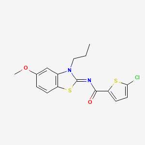 (Z)-5-chloro-N-(5-methoxy-3-propylbenzo[d]thiazol-2(3H)-ylidene)thiophene-2-carboxamide - 899362-35-7