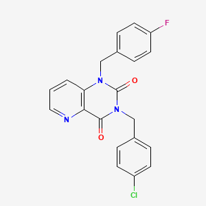 3-(4-chlorobenzyl)-1-(4-fluorobenzyl)pyrido[3,2-d]pyrimidine-2,4(1H,3H)-dione - 923234-00-8