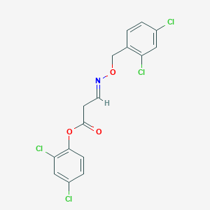 2,4-Dichlorophenyl 3-{[(2,4-dichlorobenzyl)oxy]imino}propanoate - 860787-60-6