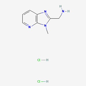 {3-methyl-3H-imidazo[4,5-b]pyridin-2-yl}methanamine dihydrochloride - 1461705-36-1