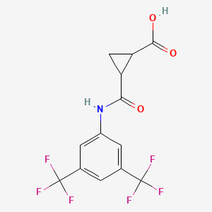 2-{[3,5-Bis(trifluoromethyl)anilino]carbonyl}cyclopropanecarboxylic acid - 1024329-33-6