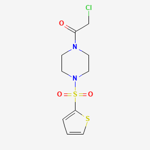 2-Chloro-1-[4-(thiophene-2-sulfonyl)piperazin-1-yl]ethan-1-one - 923691-87-6