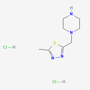 1-[(5-Methyl-1,3,4-thiadiazol-2-yl)methyl]piperazine dihydrochloride - 2225147-02-2